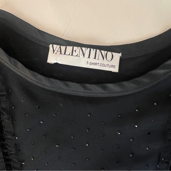 Valentino Black Sheer Women's Top - Picture 4 of 7